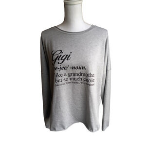 Women's GiGi Grandma Sweatershirt Top Size M